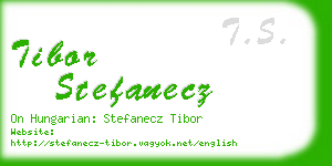 tibor stefanecz business card